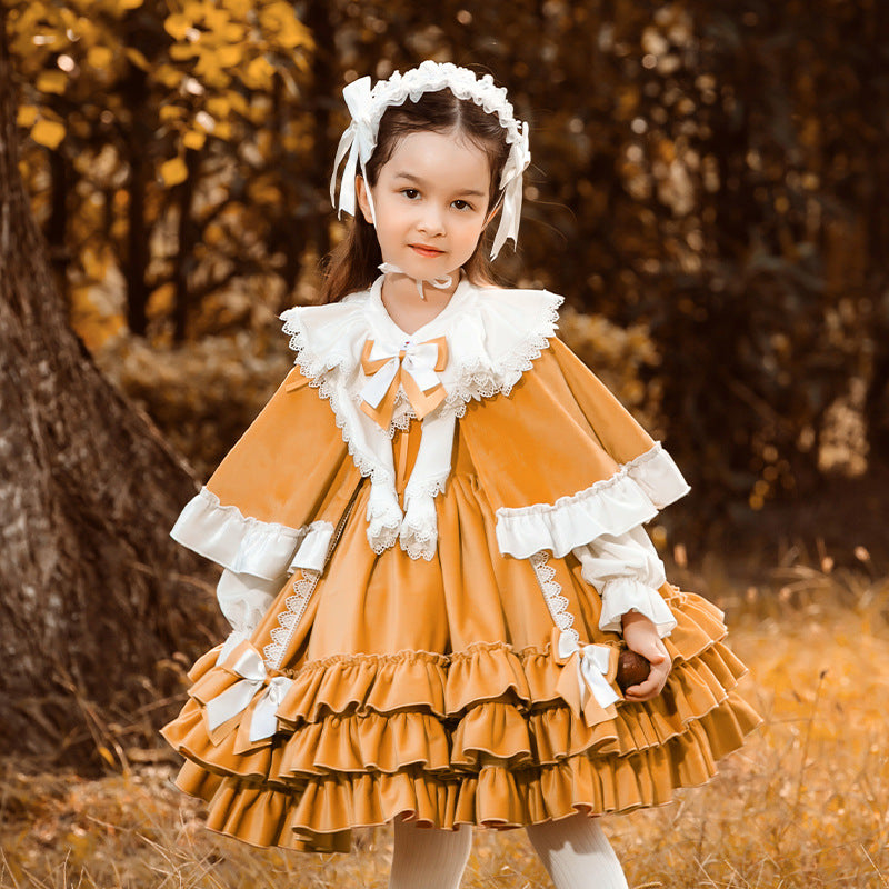 Kid Lolita Princess Cloak Dress   