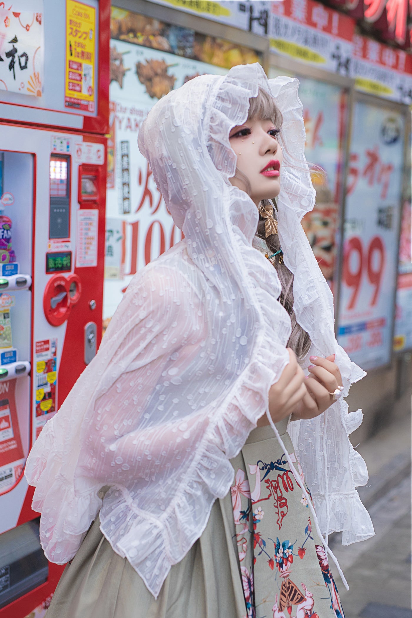 YuanSu~White Sun-proof Dual Use Lolita Cardigan   