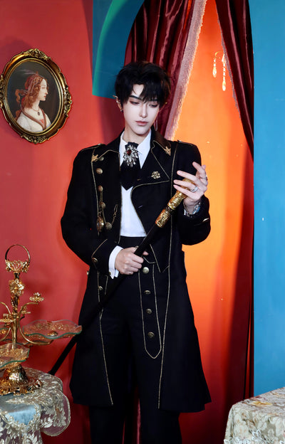 Immortal Thorn~Forever Paperless Covenant~Retro Ouji Lolita Coat S female 
