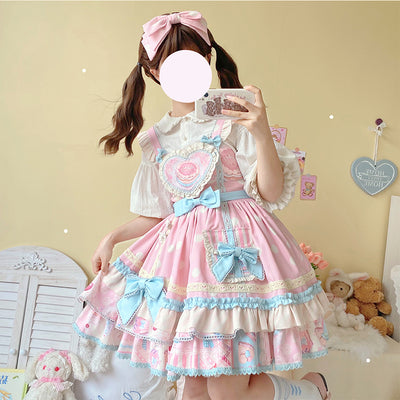 (Buyforme)Radish Lord~Casual Lolita Cream Sugar Sweetheart JSK dress   