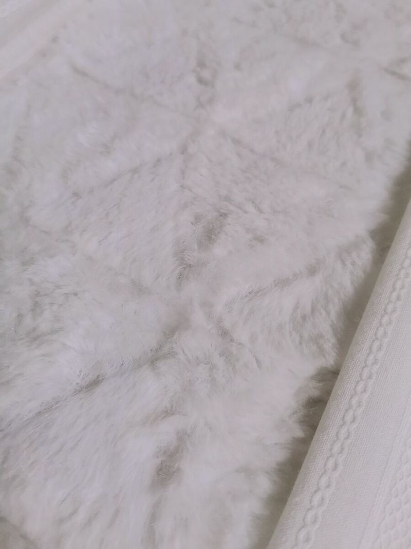 Yilia Autumn and winter Plush Girl Ruffle lolita Long sleeve cotton jacquard shirt Japanese style XS white plush lining 