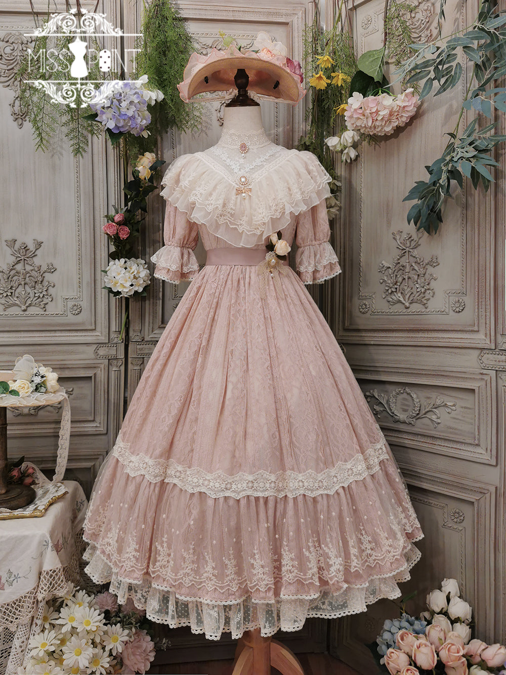 Miss Point~Woody Rose~Pure Color Lolita OP 352:63171