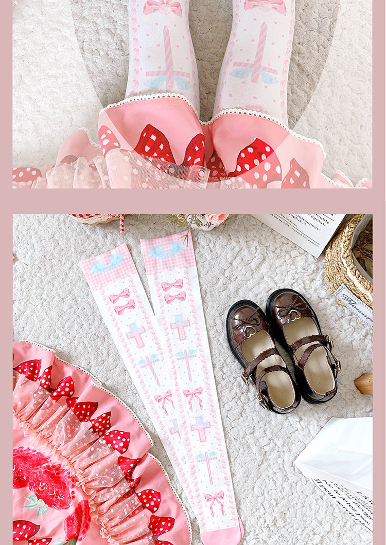 Roji roji - Sweet Bow Lolita Thigh stockings