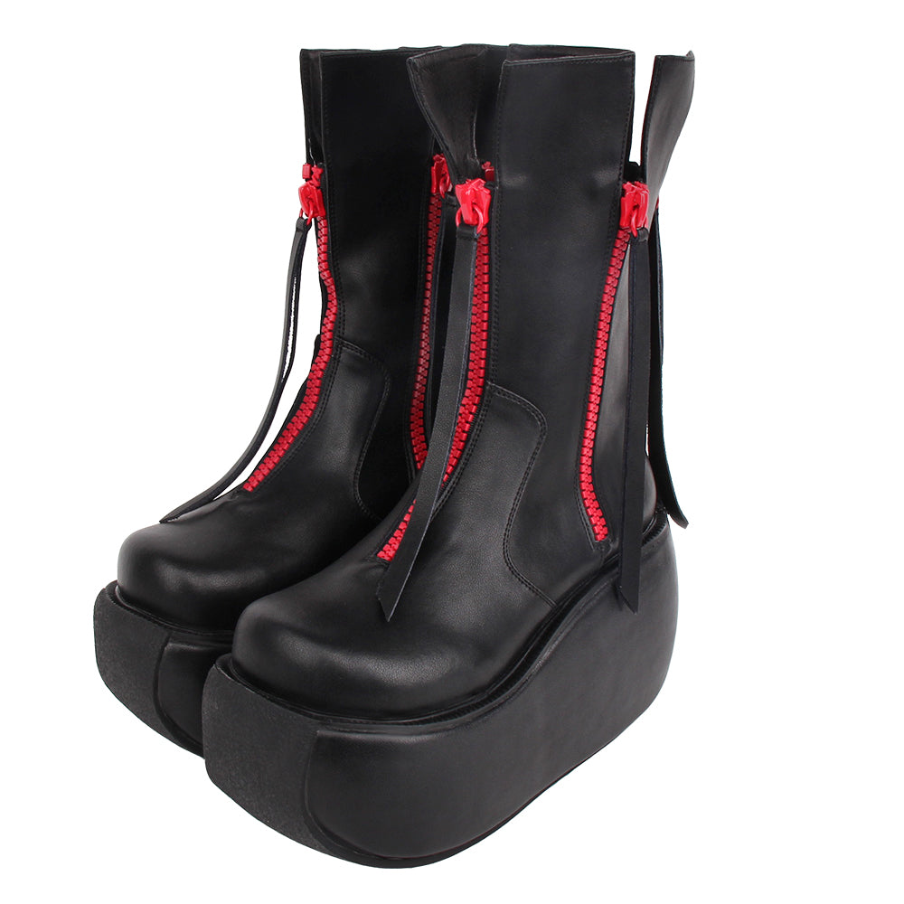 Angelic imprint~J-fashion Classic Punk Lolita Tassel Boots 33 black 