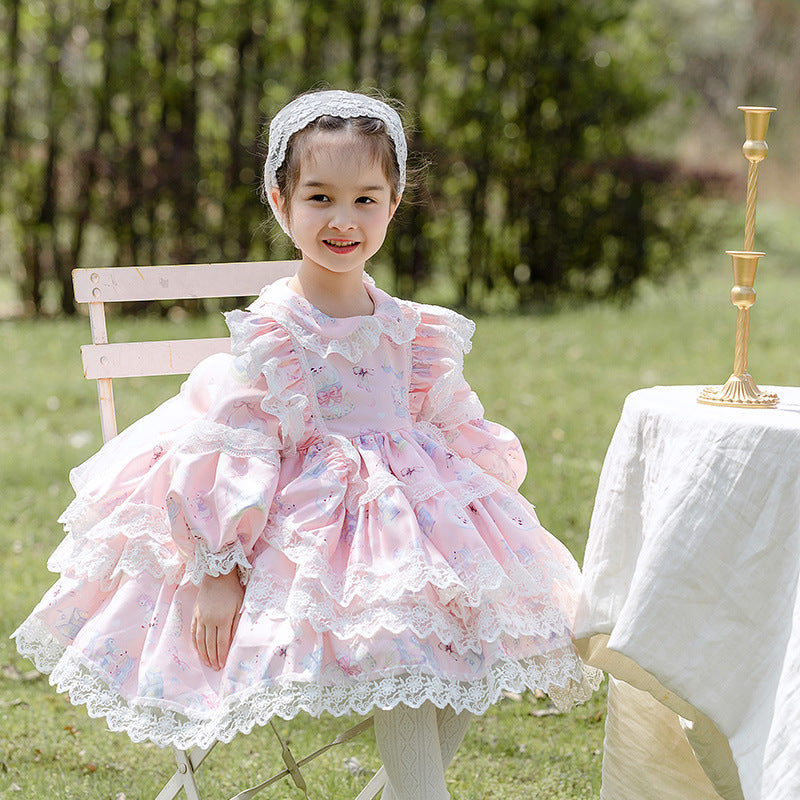 Sweet Pink Lolita Princess Dress pink 90cm 