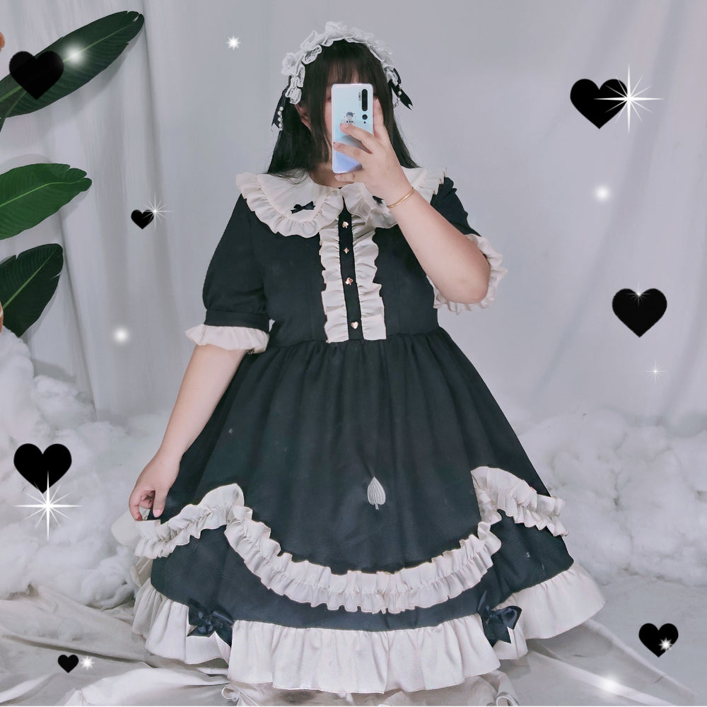 (BuyForMe) Rouroudream~Plus Size Lolita OP Dress Vintage Winter Dress   