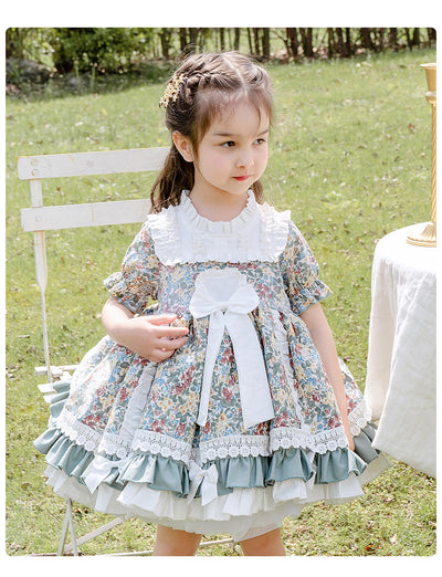 Kawaii Kid Lolita Floral OP Dress 140cm floral color 