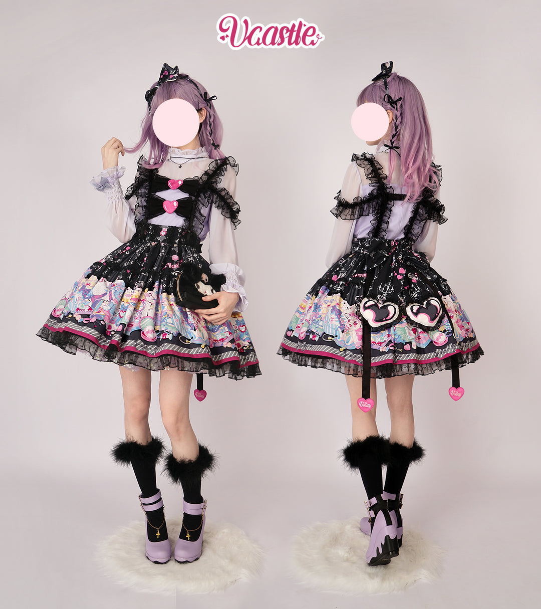 (Buyforme)Vcastle~Maiden's Treasure~Sweet Lolita Salopette and SK   