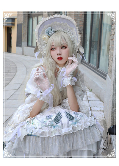YingLuoFu~Rose Girl~Lolita Tea Party Wedding OP Dress   