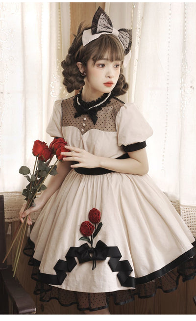 Sakuya Lolita~Meet the Rose~Kawaii Lolita  Daily OP cotton op S 
