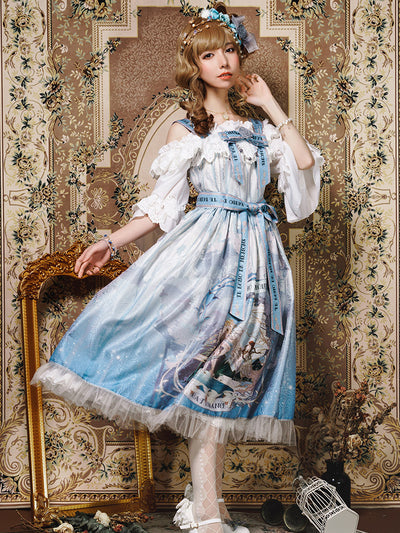 Cat-Romance~The Voice of Eco~Vintage Lolita Summer JSK   