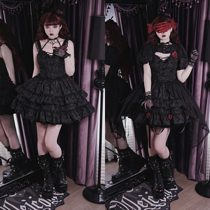 Alice Girl~Bloody Rose~Gothic Lolita Dress JSK Set   