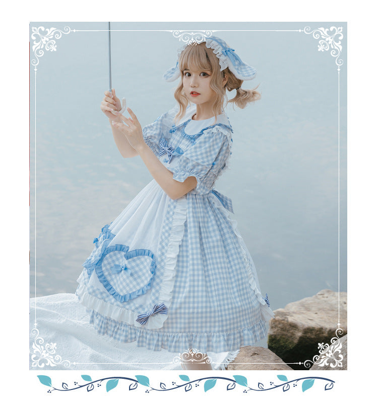 Alice Bunny Lolita Short Sleeve OP Dress   