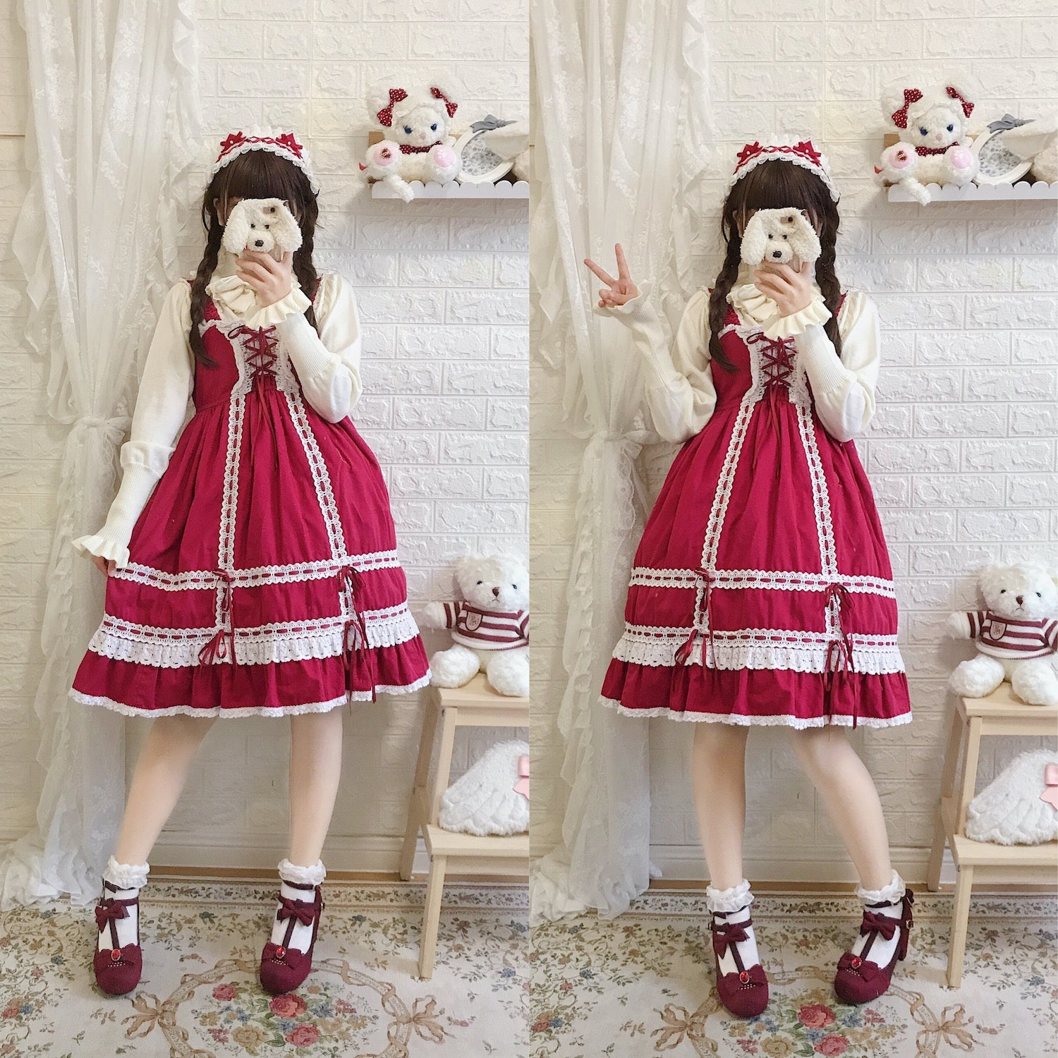 (BuyForMe) PPX STUDIO~Sweet Lolita Woolen Sweater Multicolors 6932:74828
