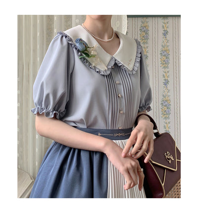 Eessily Verse~Spring Picnic~Embroidered Han Lolita Suits   