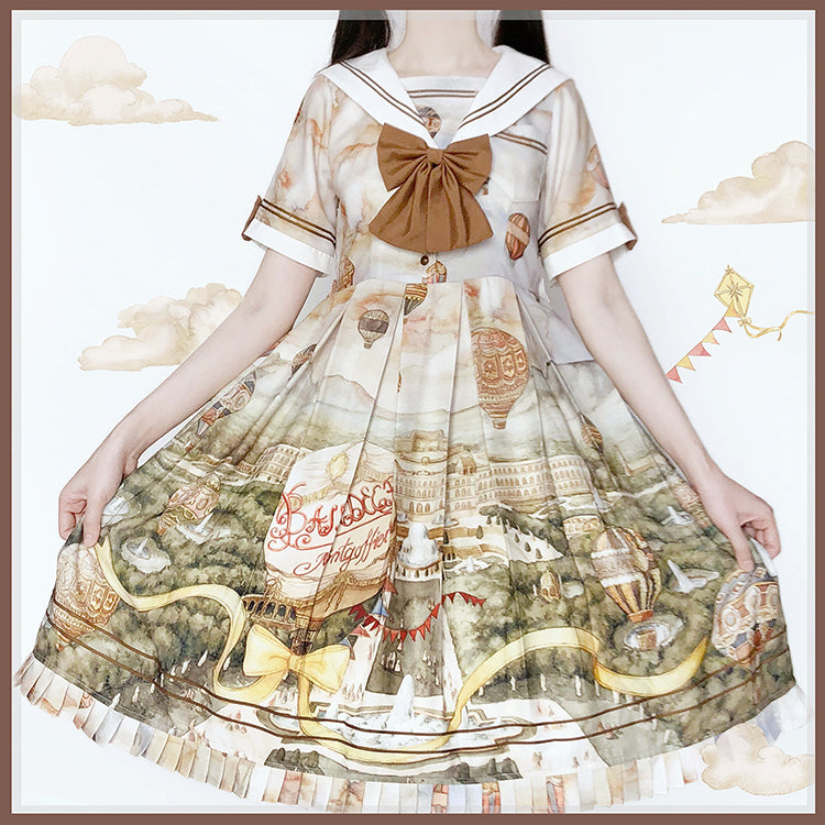 Balladeer~Versailles Sailor Collar Lolita OP Dress   