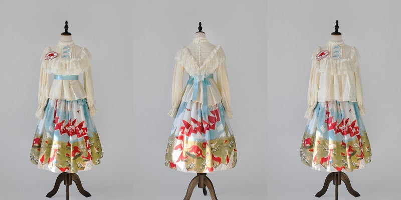 YuanSu - Life Is Like A Dream - Retro Lolita Cotton Blouse