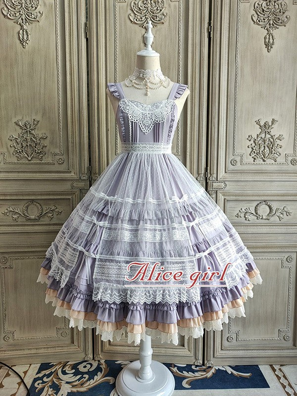 Alice Girl~Camellia Blooms~Elegant Lolita JSK Dress S purple 