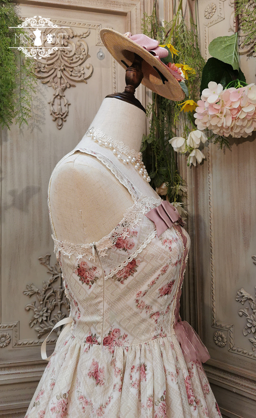 Miss Point - Woody Rose - Elegant Floral Lolita JSK