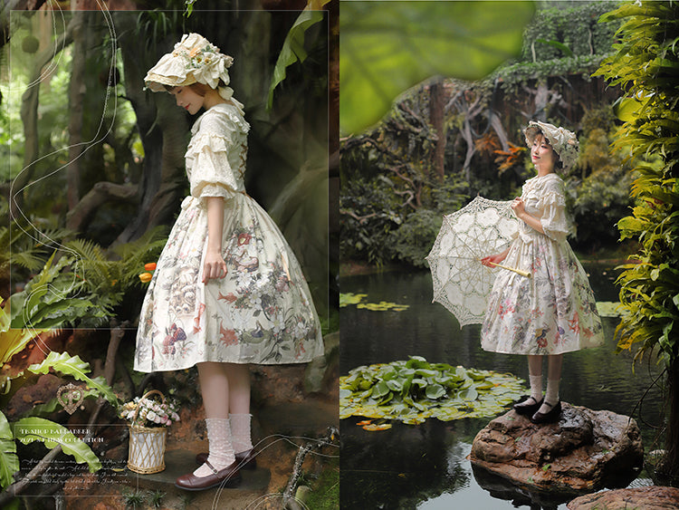 Balladeer~Petal Collar Country Style Lolita JSK Dress   