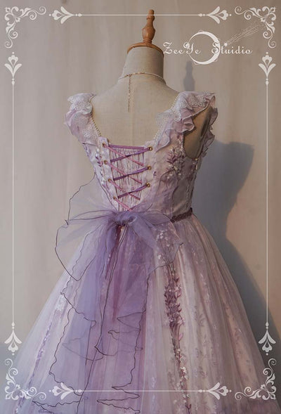 ZeeYe~Monica's Garden~Lagre Organza Lolita Flower Clip   