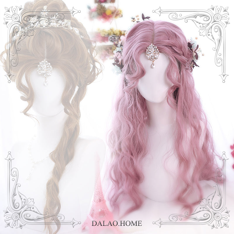 Dalao Home~Lolita Central Parting 70cm Curly Wig   