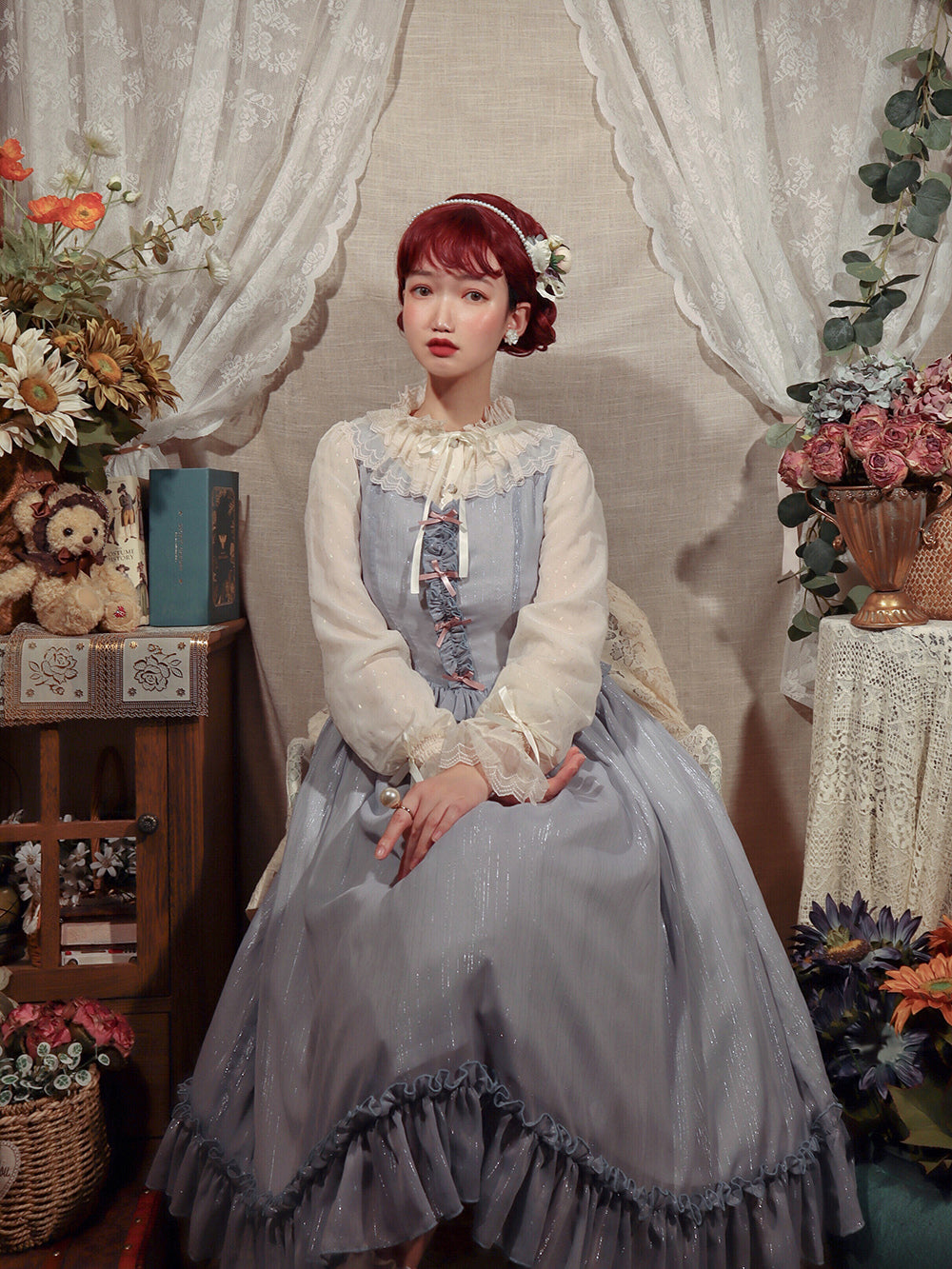 Miss point~Rhine Riverside~French Vintage Chiffon Lolita JSK   