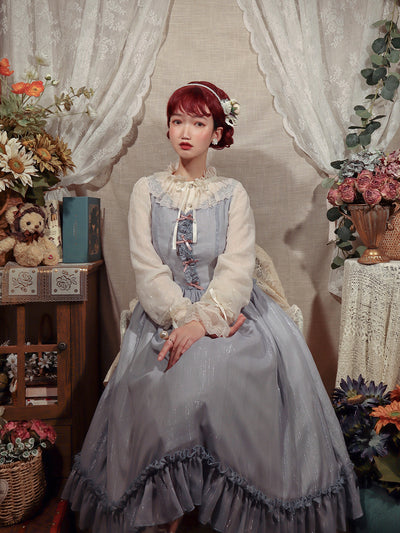 Miss point~Rhine Riverside~French Vintage Chiffon Lolita JSK   