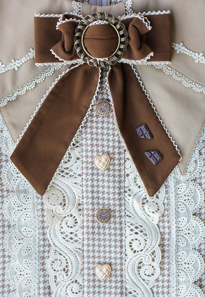 ZeeYe~Houndstooth Low Waistline Lolita Dress   
