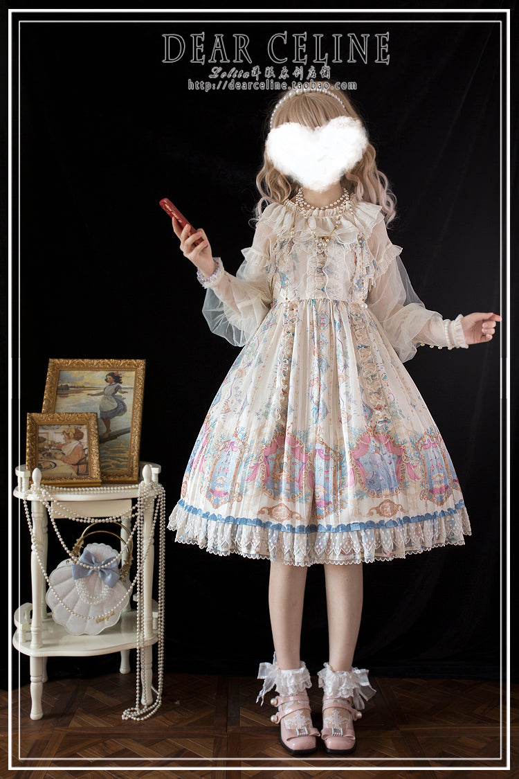 (Buyforme)DearCeline~Gradient Shining Chiffon Lolita JSK Multicolors   