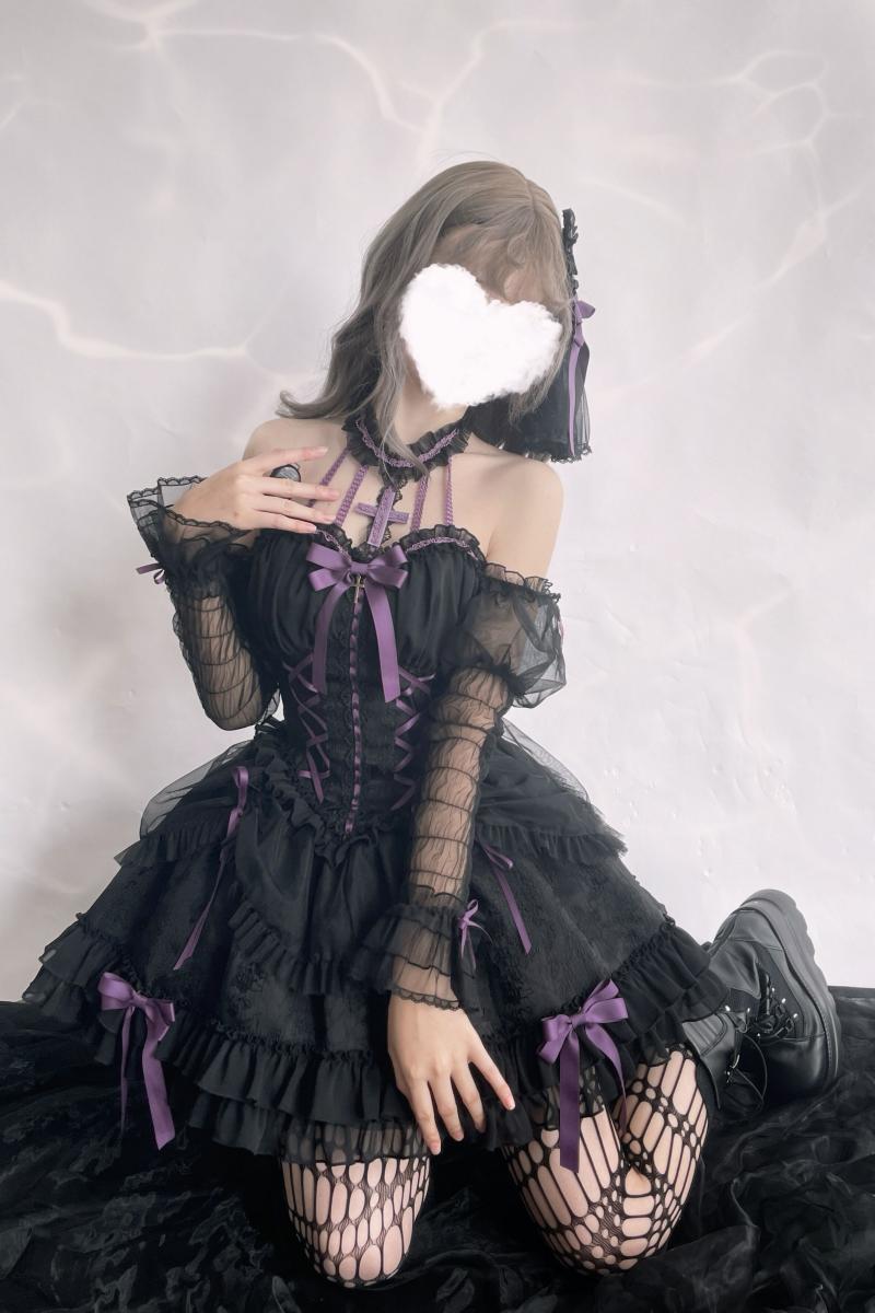Gothic Lolita Dress Ballet Halterneck Lolita JSK Dress Gothic Lolita Dress Ballet Halterneck Lolita JSK Dress