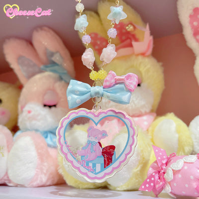 (Buyforme) Cheese Cat~AP Lily Kalu Shy Bear Lolita Necklace bear necklace (bear pendant not included)  