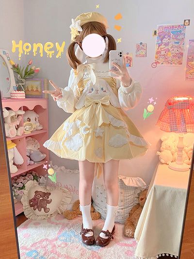 (Buy for me)Alice girl~Sweet Lolita Puff Sleeve Winter Blouse   