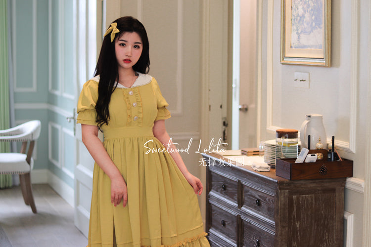 Sweet Wood - Plus Size Vintage Lolita OP Dress 3806:20623