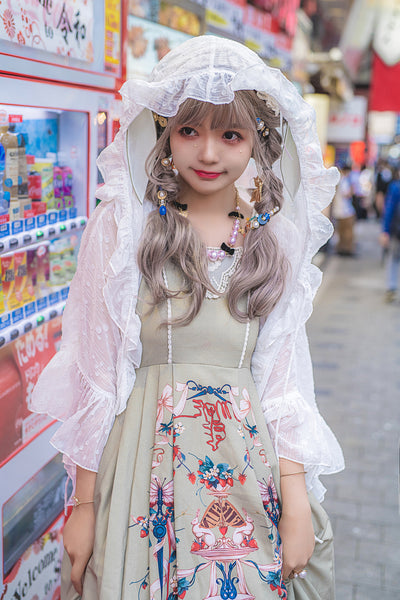 YuanSu~White Sun-proof Dual Use Lolita Cardigan   