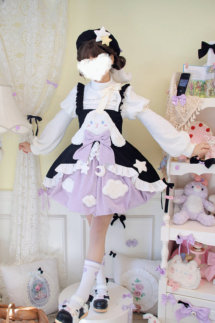 (Buy for me)Alice girl~Sweet Lolita Puff Sleeve Winter Blouse   