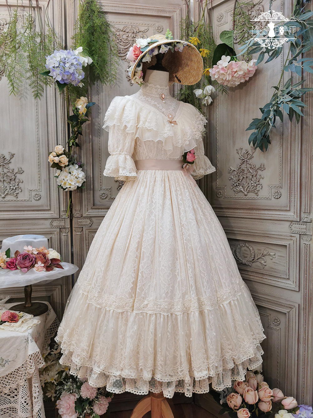 Miss Point~Woody Rose~Pure Color Lolita OP 352:63189