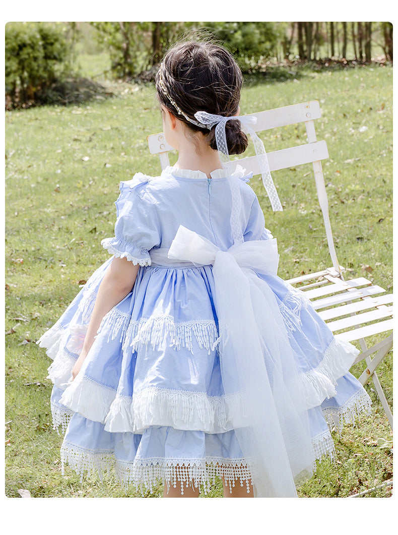 Kid Lolita Blue Tiered OP Dress   