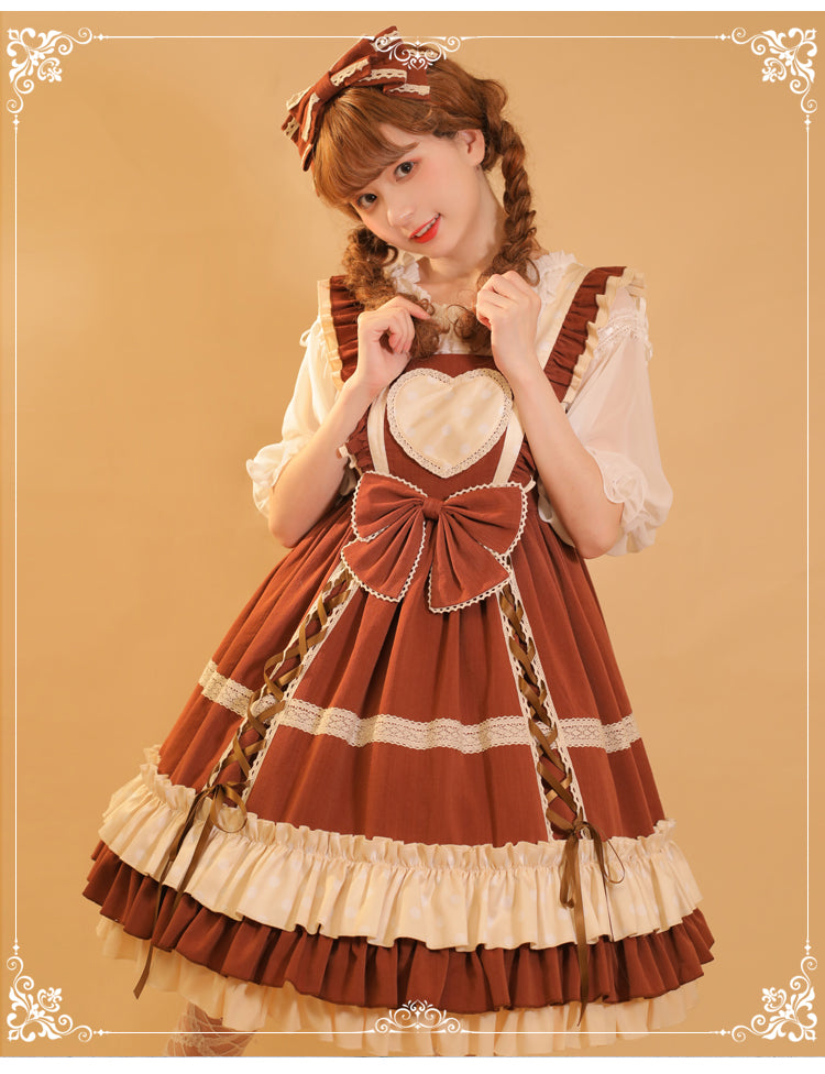 Eieyomi~Sweet Lolita Cotton Princess JSK Dress   