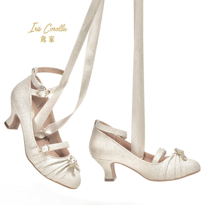 Iris Corolla~Elegant Lolita Lace Up High Heels   