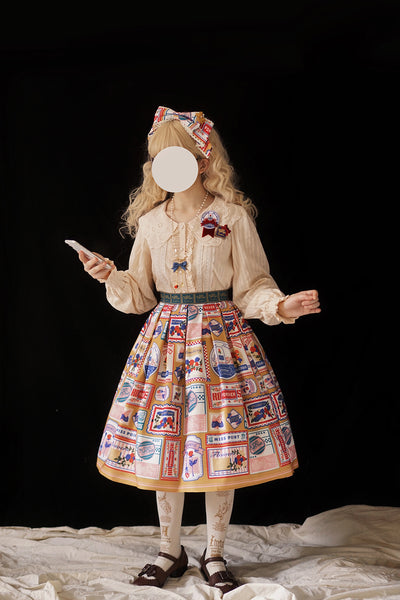 Miss Point~Vintage American Double-layer Lolita Blouse   