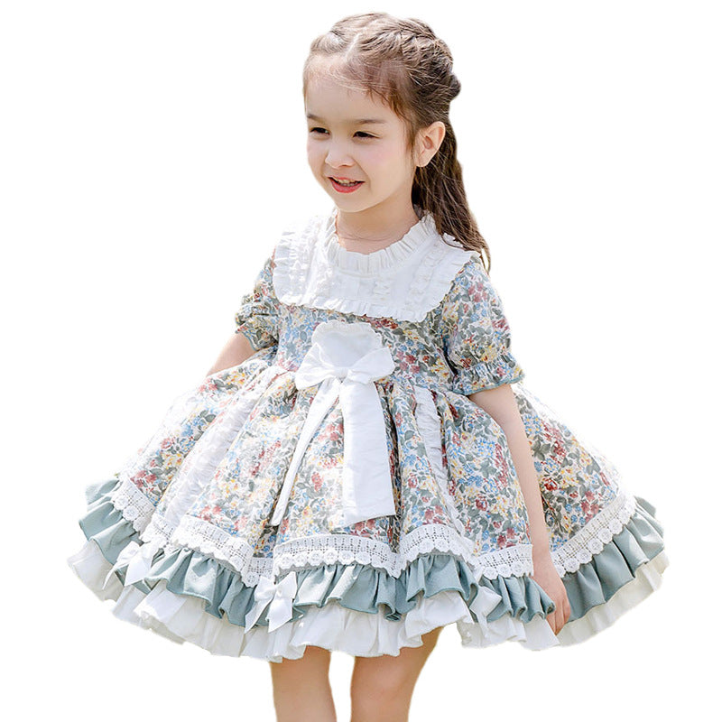 Kawaii Kid Lolita Floral OP Dress   