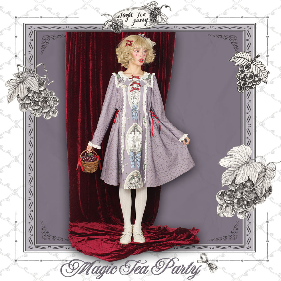 Magic Tea Party~Grape Princess Elegant Dress OP L light purple OP 