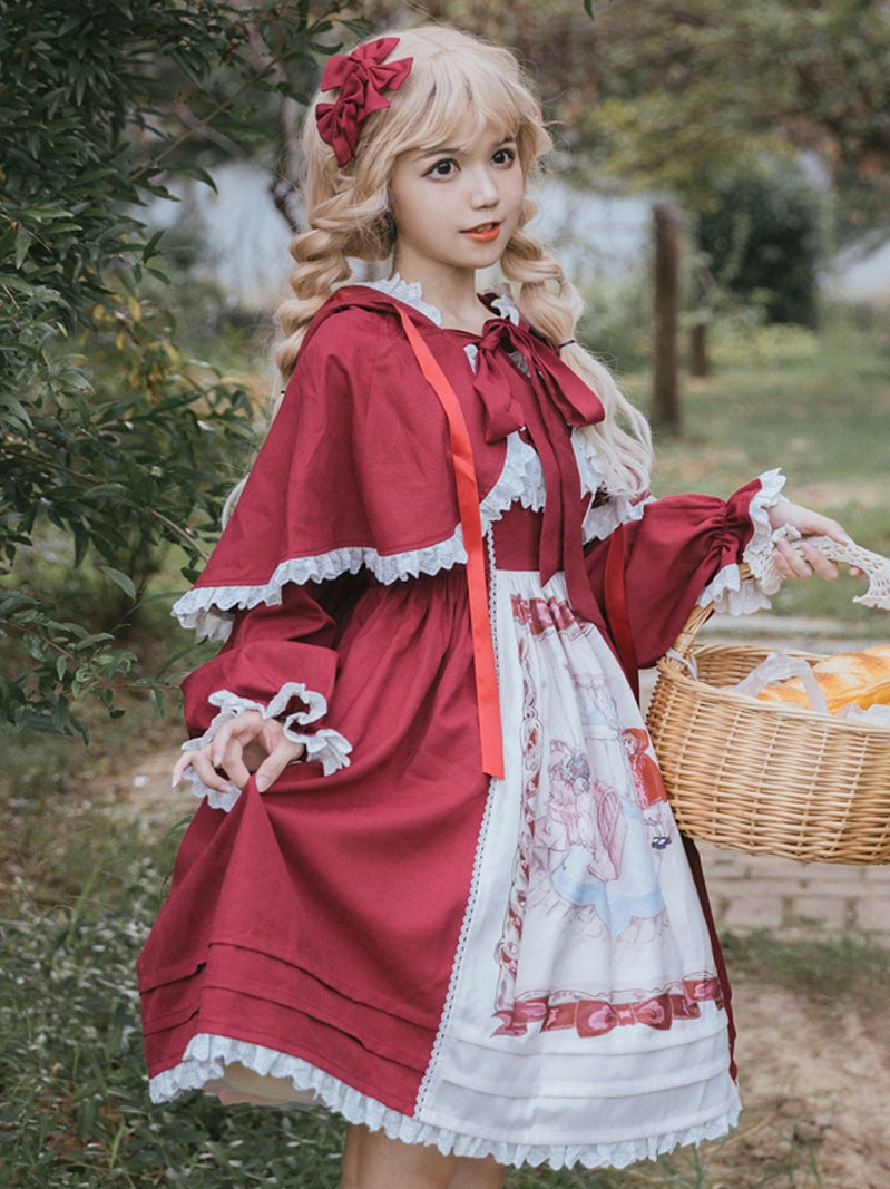 Eieyomi - Little Red Riding Hood - Sweet Lolita JSK Dress