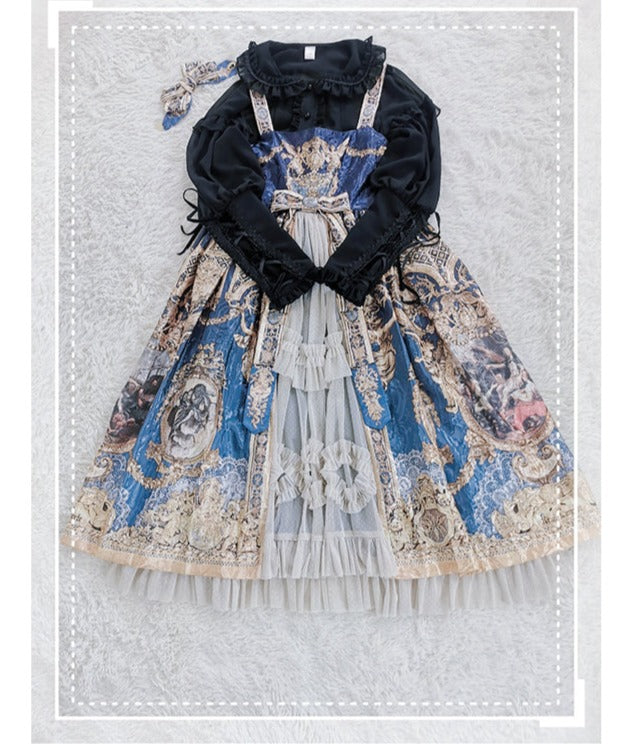 Sakurada Fawn - Plus Size Lolita Shirt Mutton Sleeve Lace Blouse