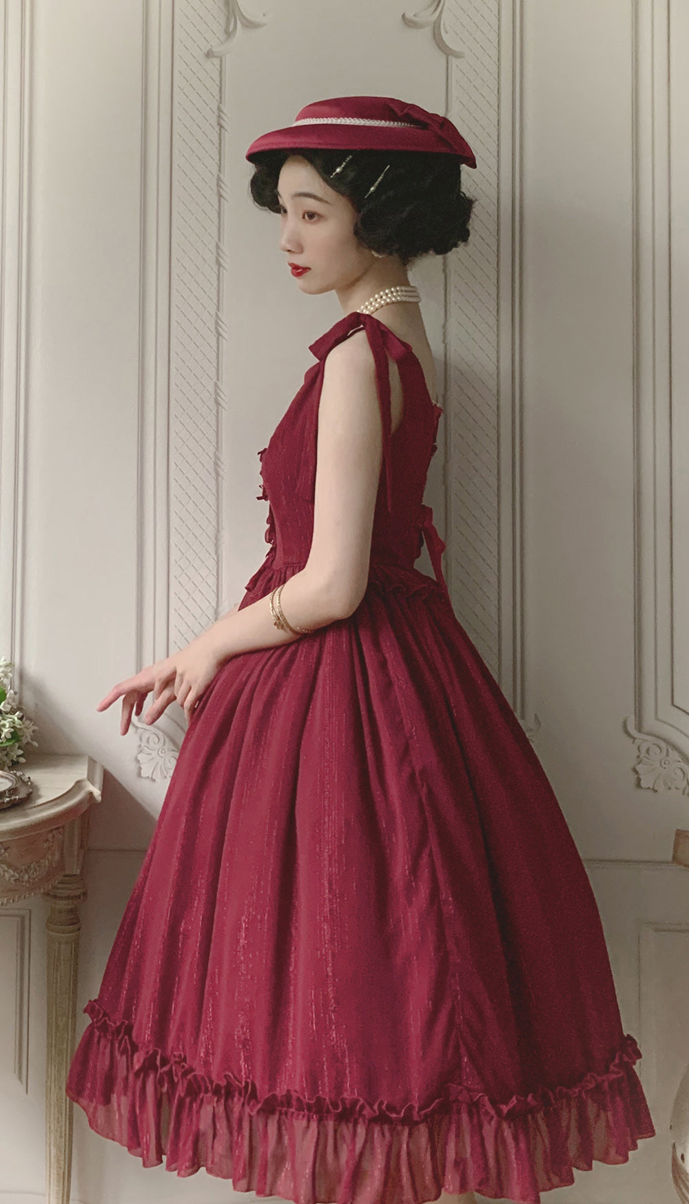Miss point~Rhine Riverside~French Vintage Chiffon Lolita JSK 1802:45651