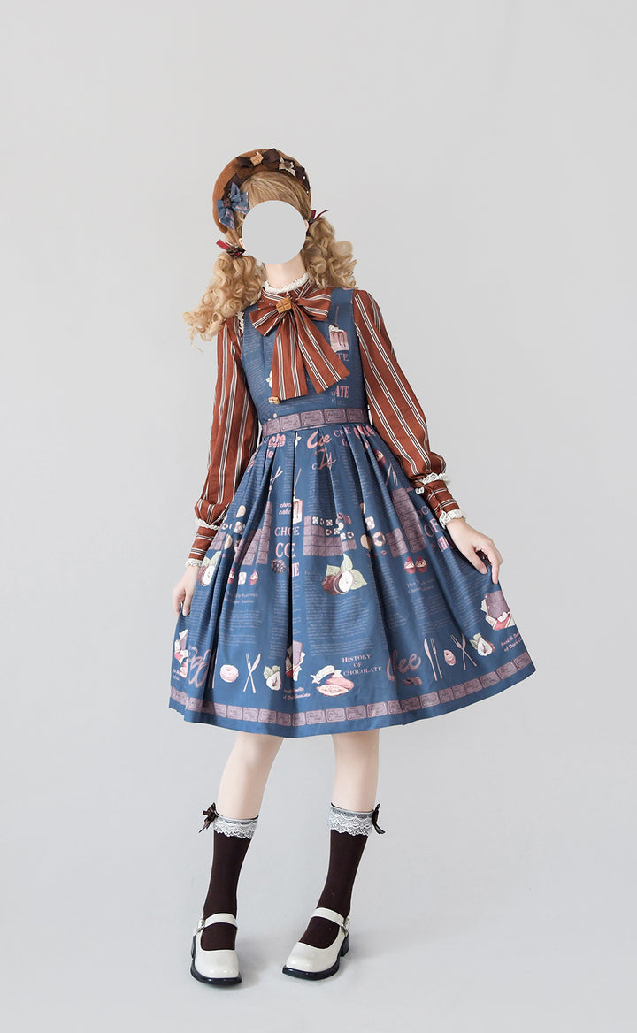 (BuyForMe) Miss Point~Chocolate Daily~Classic Lolita Fashion JSK XS denim blue 