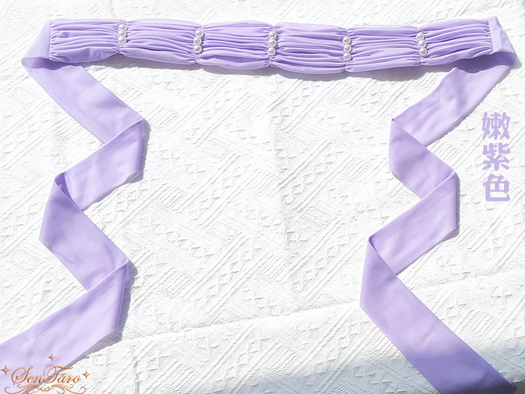 Sentaro - Elegant Lolita Multiple Colors Waist Tie light purple