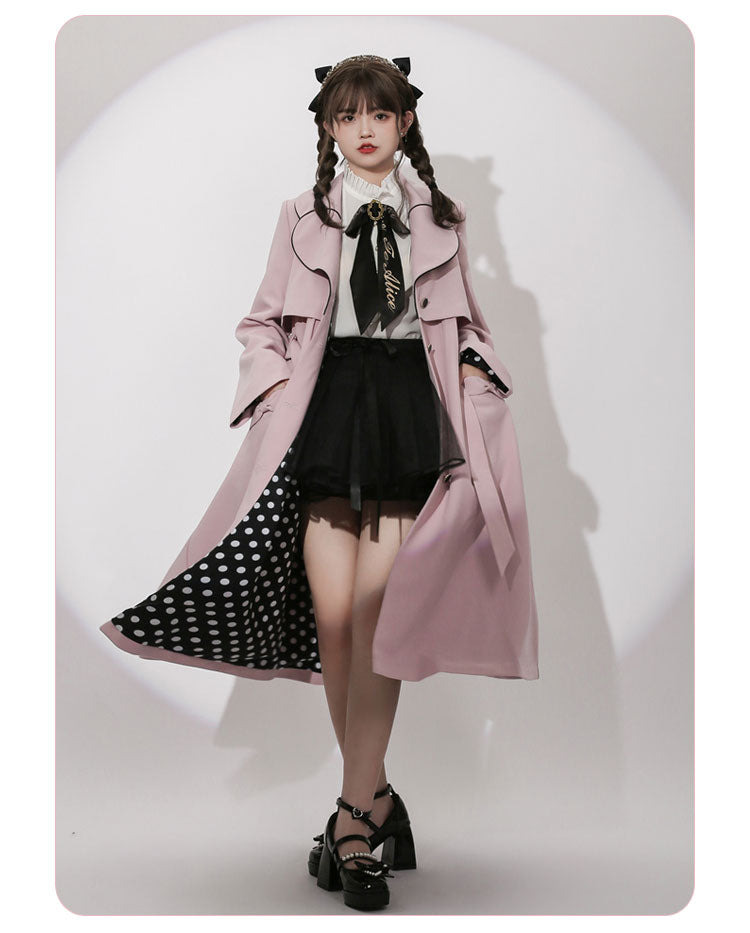 (Buy for me) To Alice~Vintage Casual Lolita Fake Two Pieces Dust Coat   