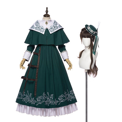 Youpairui~Lobnya~Gothic Nun Lolita Green OP Dress Set (A B L M S XL) 2410:37281